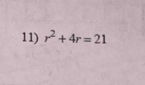 r^2+4r=21