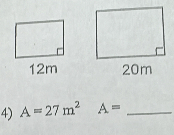 A=27m^2 A= _