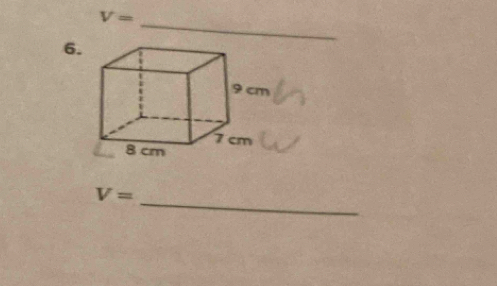 V=
_ 
6. 
_
V=