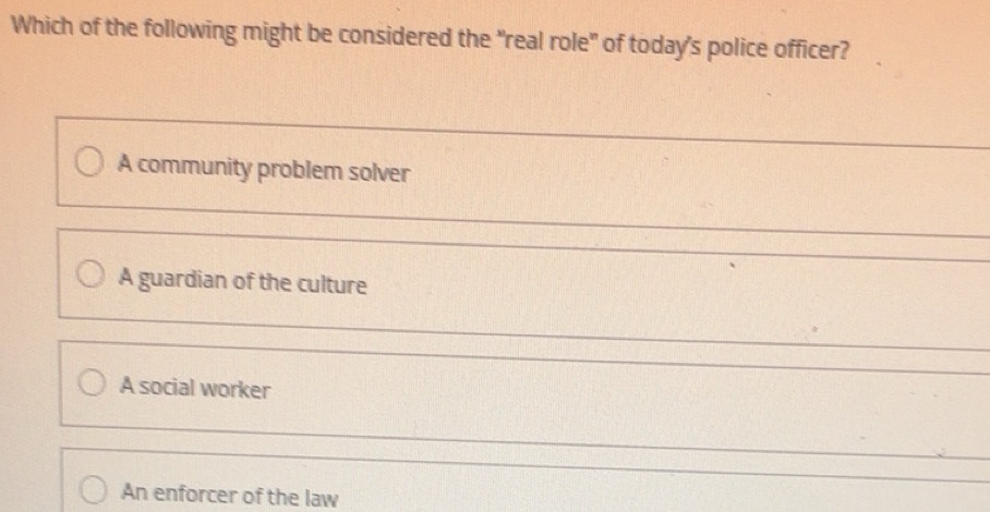 Solved: Which of the following might be considered the 