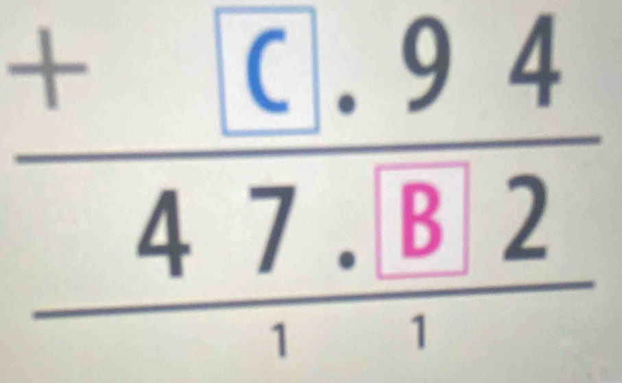 beginarrayr +[+10.94 47.82 hline 111endarray