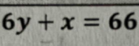 6y+x=66