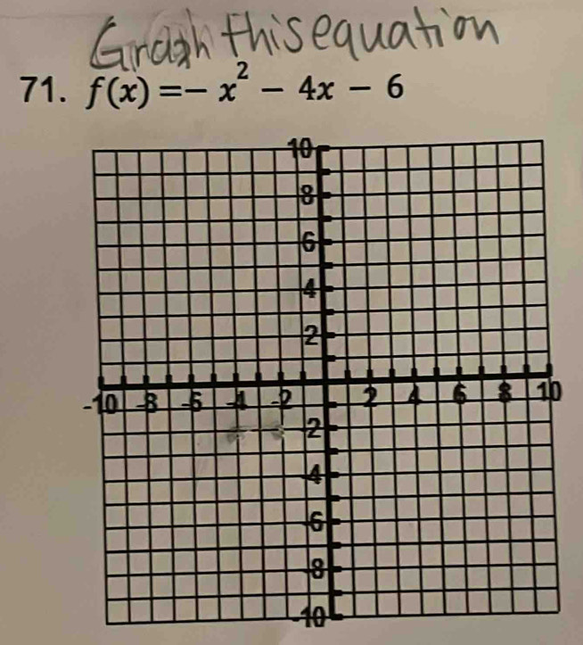 f(x)=-x^2-4x-6
0