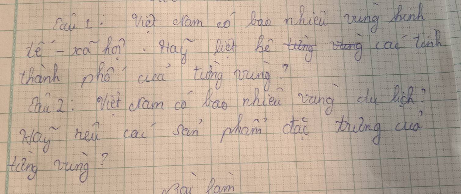 cal t. qe gam co Bào Whuea zung Bink 
le-ca ho pla huà be 
Hcad tnk 
thanh zho aa twng young? 
chu 2: piet cram cǒ àāo nhièi vàng du Q? 
Nay hei cai sen pham dài huóng cuà 
Líng qtung? 
hi Ram