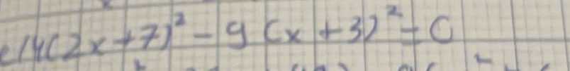 14(2x+7)^2-9(x+3)^2=0