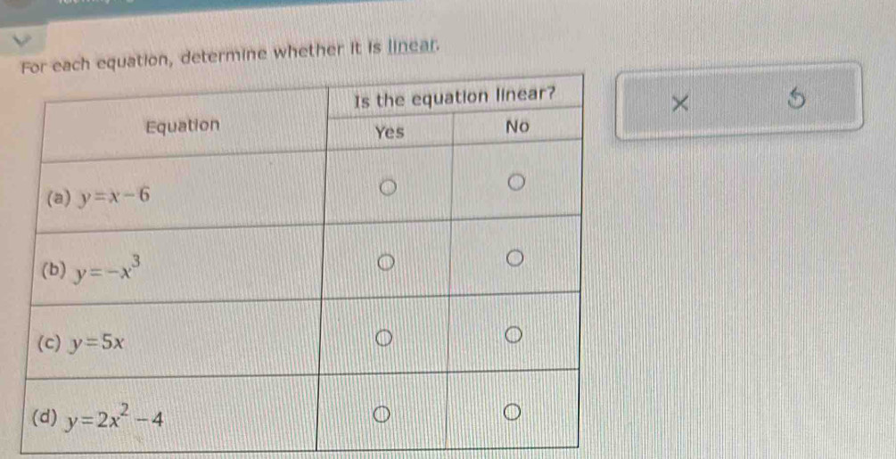 determine whether it is linear.
×