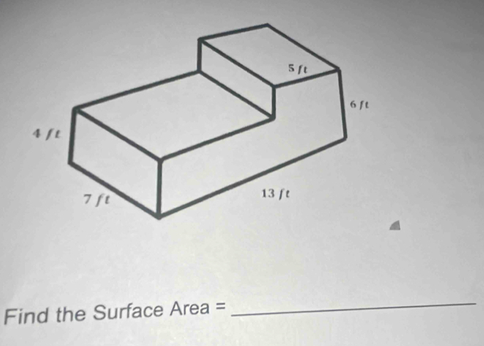 Find the Surface Area =
_