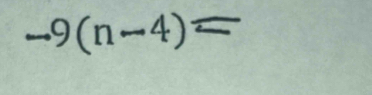 to 9(n-4) overline 