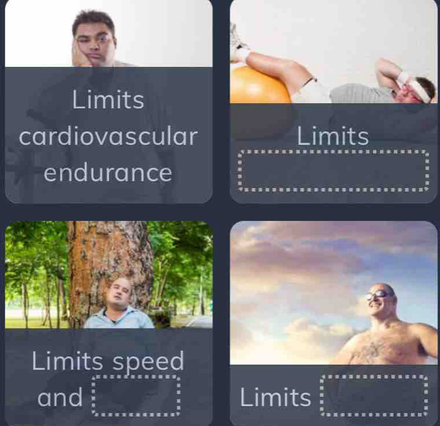 Limits 
cardiovascular Limits 
endurance 
Limits speed 
and  1/2 * frac □ /□  Limits ∈tlimits _x°xcsc xsec xaxsec xax  π /2   π /4  hline endarray