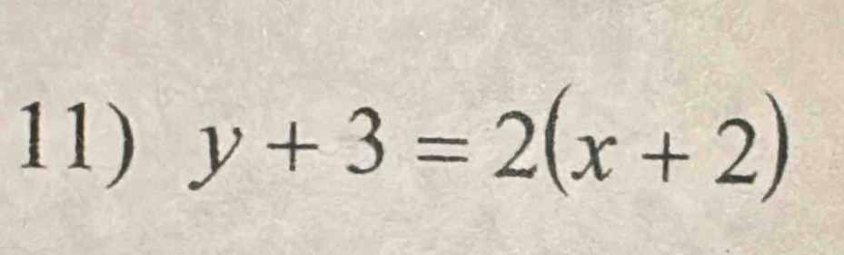 y+3=2(x+2)