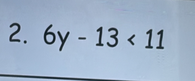 6y-13<11</tex>