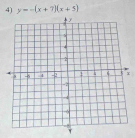 y=-(x+7)(x+5)