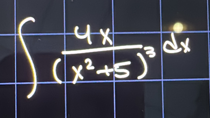 ∈t frac -4x(x^2+5)^3dx