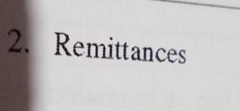 Remittances