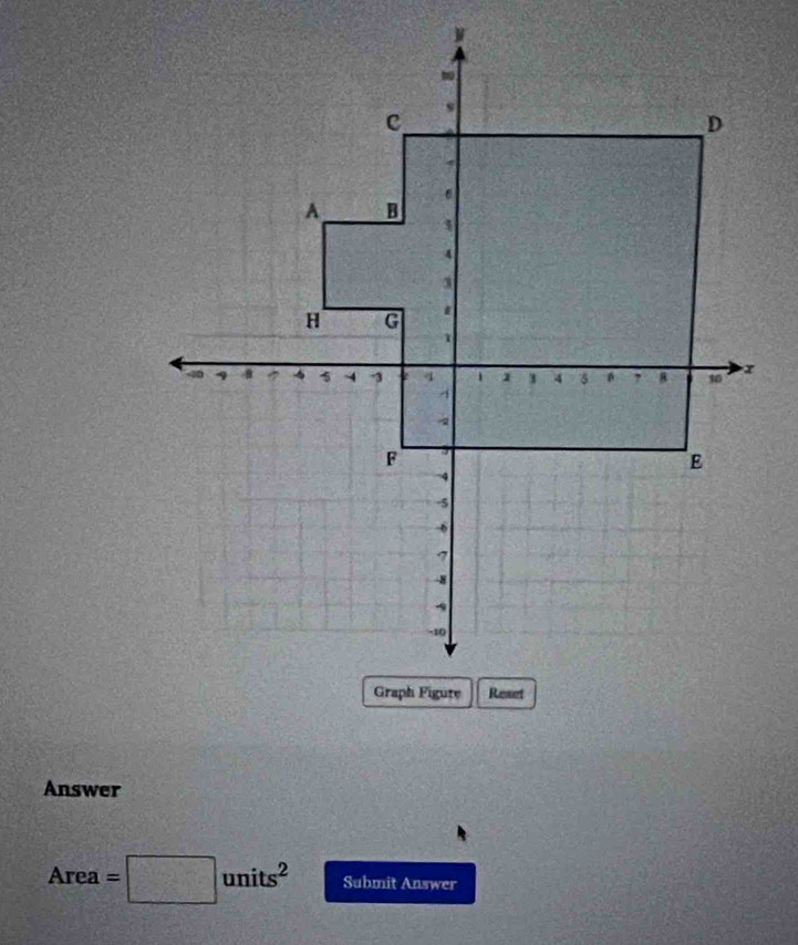 Answer
Area=□ units^2 Submit Answer