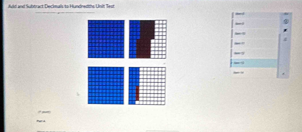 And and Subtract Decimals to Hundredths Unit Test