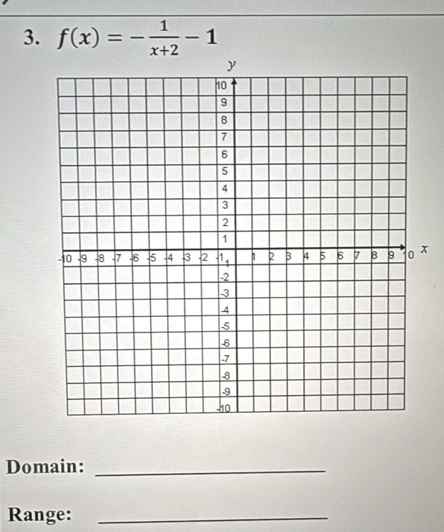 f(x)=- 1/x+2 -1
x
Domain:_ 
Range:_