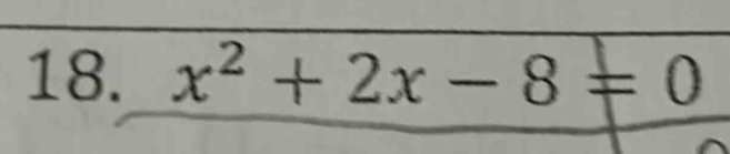 x^2+2x-8=0