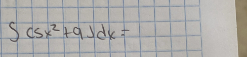 ∈t (5x^2+9)dx=