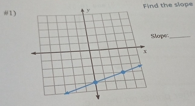 Find the slope 
#1) 
lope:_