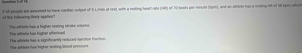 Solved: If all people are assumed to have cardiac output of 5 L/min at ...
