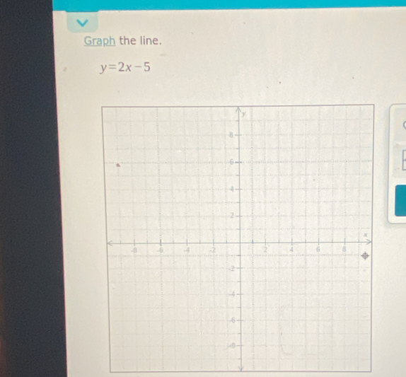 Graph the line.
y=2x-5
(