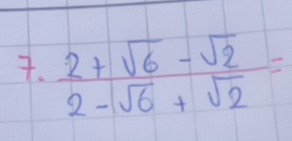  (2+sqrt(6)-sqrt(2))/2-sqrt(6)+sqrt(2) =