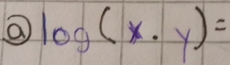 log (x· y)=