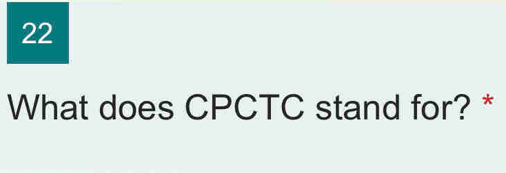 What does CPCTC stand for? *