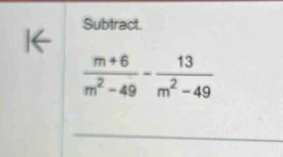 Subtract.
1←