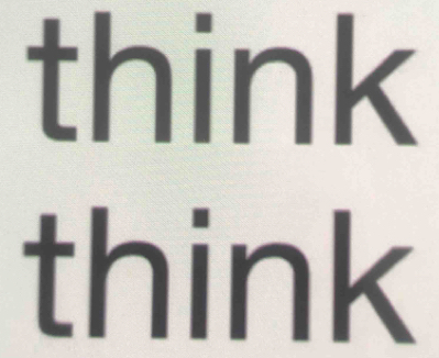 think 
think