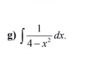 ∈t  1/4-x^2 dx.