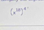 (x^(18))^4