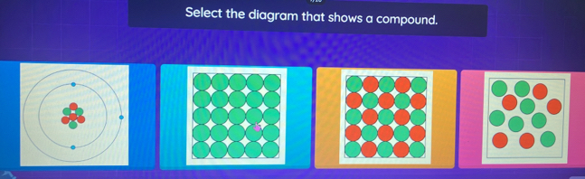 Select the diagram that shows a compound.