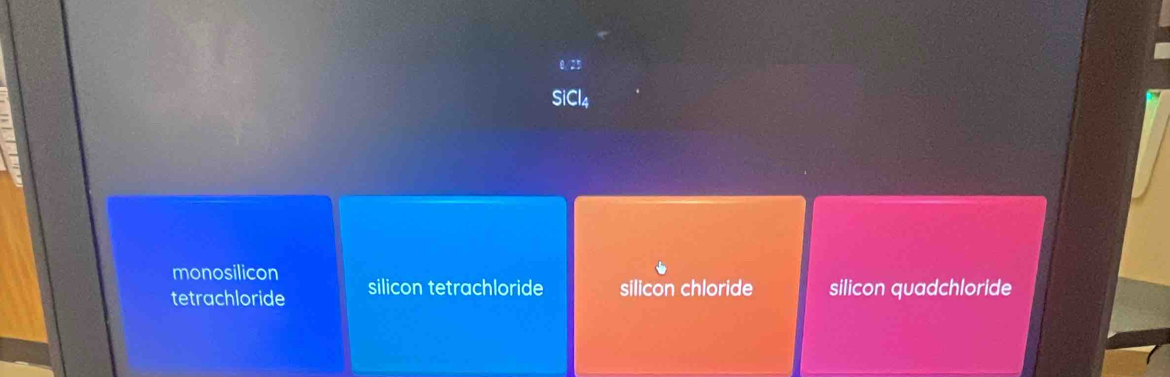 monosilicon
tetrachloride silicon tetrachloride silicon chloride silicon quadchloride