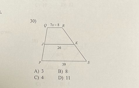 A) 3 B) 8
C) 4 D) 11