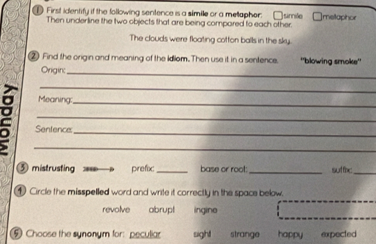 Solved: First identify if the following sentence is a simile or a ...