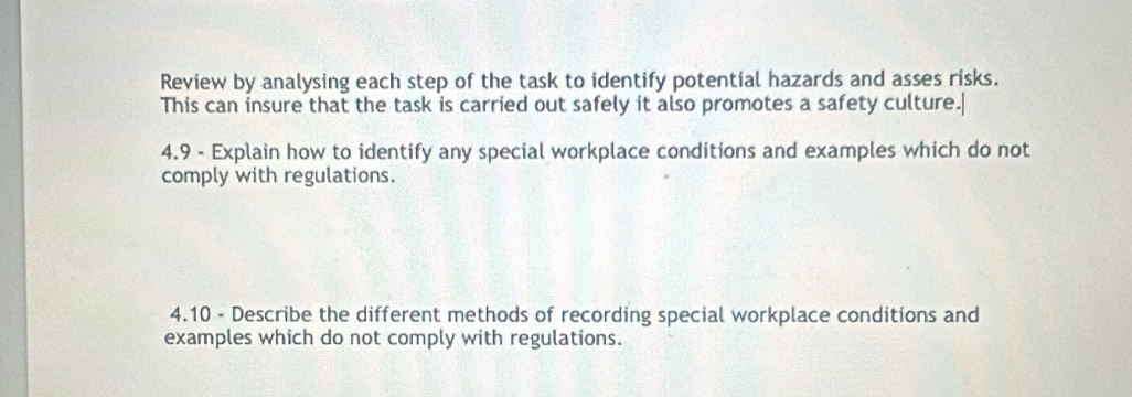 Solved: Review by analysing each step of the task to identify potential ...