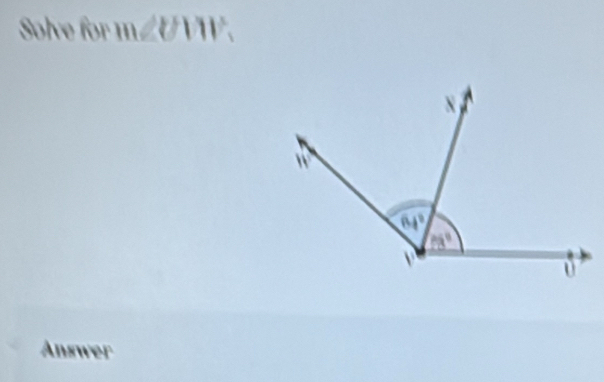 Solve for m∠ UMP.
Answer