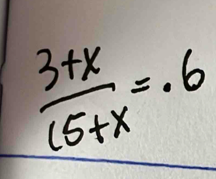  (3+x)/(5+x) =· 6