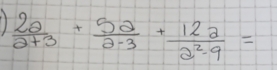  2θ /2+3 + 5θ /2-3 + 12alpha /2^2-9 =