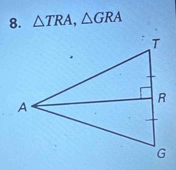 △ TRA, △ GRA