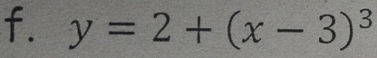 y=2+(x-3)^3