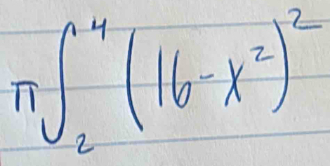 π ∈t _2^(4(16-x^2))^2