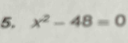 x^2-48=0