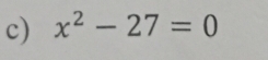 x^2-27=0