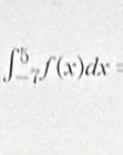 ∈t _(-7)^5f(x)dx=