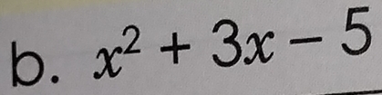 x^2+3x-5