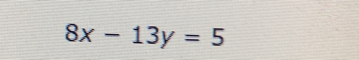 8x-13y=5