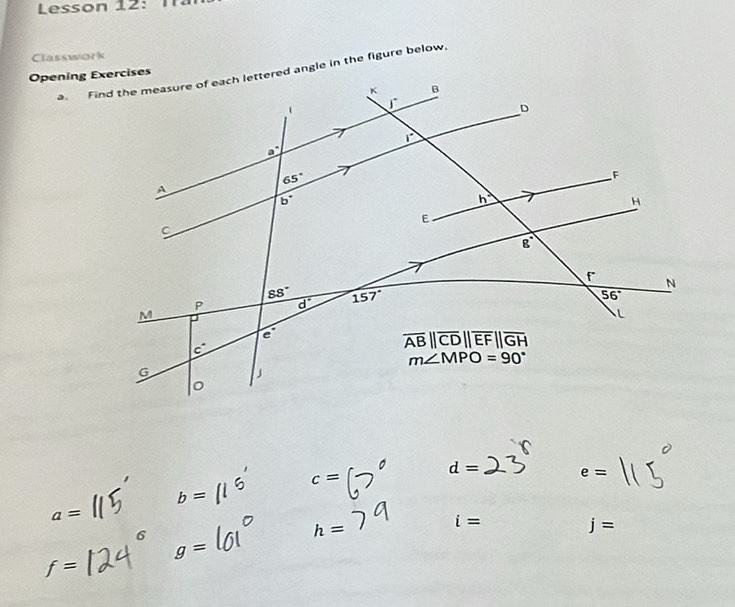 Lesso n 1 2 :    
Classwork
c=
d= e=
b=
a=
i=
6
h=
j=
g=
f=